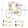 YONWAY 24 inch Bicycle, Garden & Outdoor Comfort Bike with Adjustable Saddle & Full-Coverage Chain Guard & Basket for 10+ Years Old Girls - 2 of 4