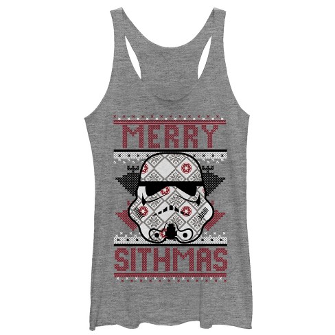 Women's Star Wars Christmas Merry Sithmas Racerback Tank Top - image 1 of 3