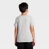 Boys' Short Sleeve Skateboard Santa Graphic T-Shirt - Cat & Jack™ Gray - 3 of 4