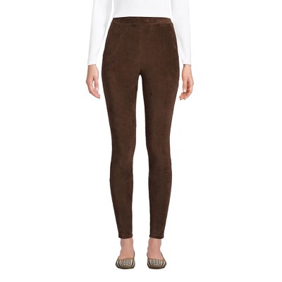 Lands' End Women's Sport Knit High Rise Corduroy Leggings