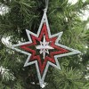 Kurt Adler 6.0 Inch Glittered Starburst Cluster Christmas Tree Ornaments - 2 of 3