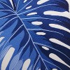 RightSide Designs Tropical Blue Monstera Indoor/Outdoor Lumbar Throw Pillow - 2 of 4