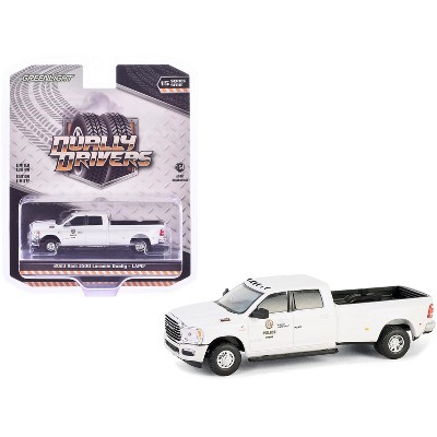 2023 Ram 3500 Laramie Dually Pickup Truck "LAPD" White "Dually Drivers" Series 15 1/64 Diecast Model Car by Greenlight