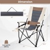 Costway Camping Folding Chair w/ Cup Holder 330 LBS Load Capacity for Picnic Camping - 3 of 4