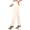 Rekucci Women's Pull-On Straight Leg Pants with Pockets & Tummy Control – Office Workwear Stretch Trousers - 2 of 4