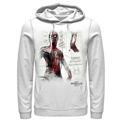 Men's Marvel Spider-Man: No Way Home The Man Pull Over Hoodie White Small