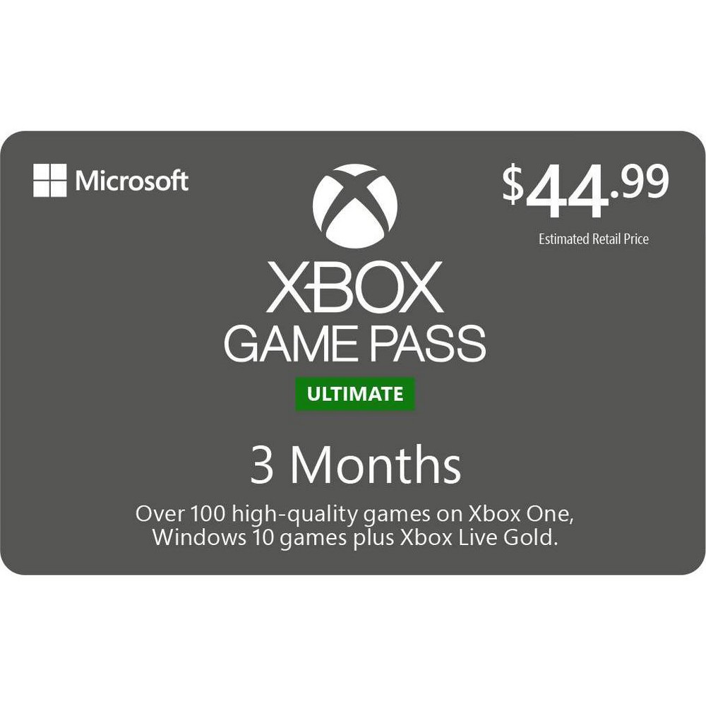 Xbox Game Pass Ultimate 3 Month - Xbox One (Digital) was $44.99 now $24.99 (44.0% off)