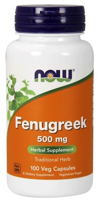 Fenugreek 500mg by Now Foods  -  100 Capsule