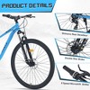 Okak 29IN Mountain Bike with 8 Speed System, Dirt Bike with Steel Frame and Front Suspension, Adult Bike for Men, Women, Boys and Girls - 2 of 4