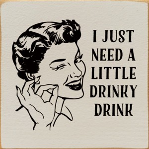 Slickblue Rustic Bar Decor Sign 7x7 – Solid Wood Plaque with Funny Quote, Shelf or Wall Display, 10 Color Options - 1 of 3