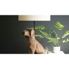 Wooden Dog Table Lamp with Fabric Shade – 35.5" Tall by Kalalou - 2 of 3