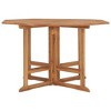 vidaXL Outdoor Dining Table Folding Patio Table Garden Furniture Solid Teak Wood - 2 of 4