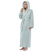 Arus Women's Turkish Terry Cotton Hooded Robe, Full Length Long Bathrobe with Hood - 4 of 4
