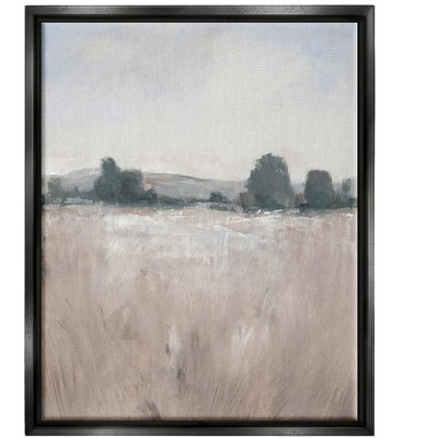 Stupell Industries Rural Autumn Grassland Field NatureFloater Canvas Wall Art