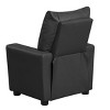 Yinvani Black PVC Child Recliner Chair with Cup Holder - 2 of 4