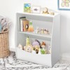 32.2" Toy Storage Organizer, Kids Bookshelf, Children's Toy Shelf, Toddler Book Shelf for Bedroom, Nursery, Hallway, School - 2 of 4