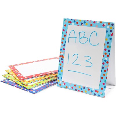 Bright Creations 5-Pack Dry Erase Standing Easel Boards Whiteboard Lapboard for Kids, Classrooms