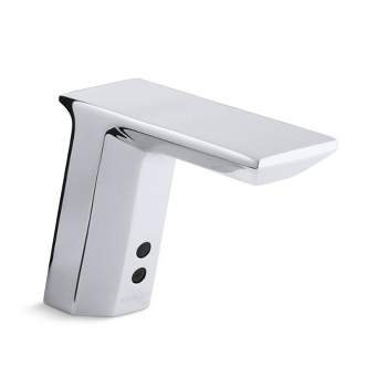 Geometric Touchless Faucet With Insight™ Technology And Temperature Mixer, Dc-Powered