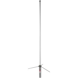 Tram® Pre-Tuned 144 MHz–148 MHz VHF/430 MHz–460 MHz UHF Amateur Dual-Band Base Antenna with White Fiberglass, 1477 in Silver - 1 of 4
