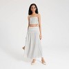 Women's Pleated Curved Yoke Maxi A-Line Skirt - A New Day™ - 4 of 4