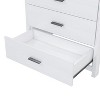 NicBex 5 Drawers Nightstand,Bedside Table with Black Metal Handles,Modern Side Table for Bedroom - 4 of 4