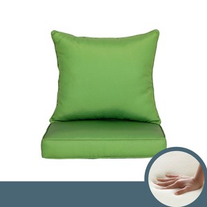 ARTPLAN Indoor/Outdoor All Weather Chair Cushions Set Deep Seat Back Pillows Outdoor Cushions for Patio Furniture - 1 of 4