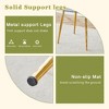 NicBex Modern Round Dining Table with Glass Top & Gold-Plated Metal Legs, Minimalist Circular Dining Table for 4-6, Kitchen Table for Dining Room - 4 of 4