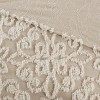 Gulches 3 piece King/Cal King Tufted Cotton bedspread set,Taupe - 2 of 4