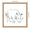 Amanti Art African Animals V Rhinoceros by Chris Paschke Canvas Wall Art Print Framed 16 x 16-in. - 4 of 4