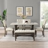 Modern Tufted Back Upholstered Fabric Dining Chair Set of 2, Nailhead Trim Chairs, Beige Colour,24.80'' x 19.29'' x 37.80''(2.07*1.61*3.15ft) - 2 of 4