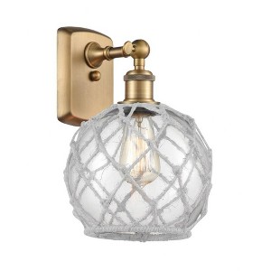 Farmhouse Rope - 1 Light Wall Sconce In Industrial Style-13 Inches Tall and 8 Inches Wide - 1 of 1