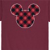 Men's - Disney - Mickey Silhouette Plaid Fill Short Sleeve Graphic T-Shirt - 2 of 4
