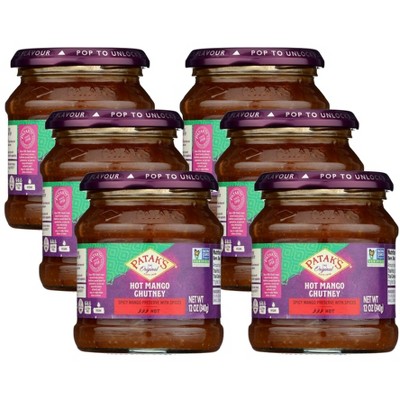 Patak's Hot Mango Chutney - Case of 6/12 oz