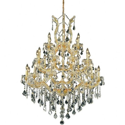 Elegant Lighting Maria Theresa 28 - Light Chandelier in  Gold