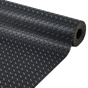 Garage Floor Mat, 2.8mm Thickness Diamond Plate Vinyl Garage Flooring Roll for Under Car, Large Size SBR Rubber Mat - 1 of 4