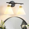 KAISITE 2-Light Farmhouse Glass Vanity Sconce - 3 of 4