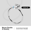 Itopfox 5-Piece Polished Chrome Bathroom Hardware Set, Stainless Steel Towel Bar, Toilet Paper Holder, Towel Ring & Hooks, Silver - 3 of 4