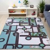 Country Road Non-Slip Kids Playroom Nursery Washable Indoor Area Rug by Blue Nile Mills - 2 of 4