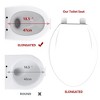 Slow-Close Elongated Toilet Seat - Stain-Proof & Hassle-Free Cleaning, Heavy-Duty Plastic Cover & Lid, Universal Fit for Bathroom (Easy Install) - 4 of 4