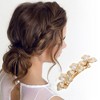 Unique Bargains Grace Flower Hair Clips Gold Tone 1 Pc - 2 of 4