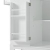 NicBex Mobile Kitchen Island Cart Morden Kitchen Carts on Wheels with Storage with 2 Cabients Doors, 3 Drawer and Trash Bin for Kitchen - 4 of 4
