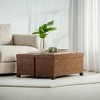 Storage Ottoman Bench with Legs, 15 x 43 x 15.7 Inches, 30 Gal. (112 L) Capacity, Synthetic Leather, Multi-Functional Footrest and Seat - 3 of 4