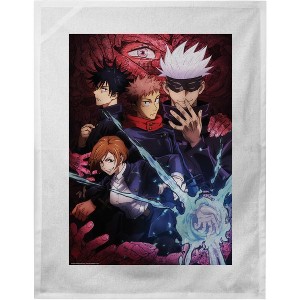 Jujutsu Kaisen Group Pose White Dish Towel - 1 of 1