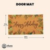 Okuna Outpost Happy Holidays Coco Coir Non Slip Christmas Doormat for Outdoor Entrance, Christmas Decor, 17 x 30 In - 4 of 4