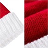 Joyfy Adult/kids Red Christmas Elf Santa Hat, Knit Christmas Beanie Hat with Pom Poms for Women, Men, Boys, Girls Party Dress Up - 4 of 4