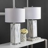 Olympia Marble Table Lamp (Set of 2) - Black/White Marble - Safavieh - image 4 of 4