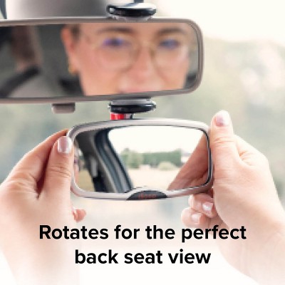 See Me Too Adjustable Silver Baby Car Mirror for Full Backseat View