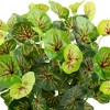 Northlight 18.5" Two-Tone Begonia Flower Artificial Spring Floral Bush - Green - 4 of 4