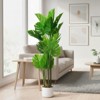 3.6FT Artificial Monstera Deliciosa Plant in Pot, Faux Tropical Palm Tree with 16 Leaves for Indoor & Outdoor Decor - 3 of 4