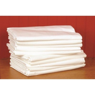 White Cotton Flour Sack Cleaning Towels Set of 10